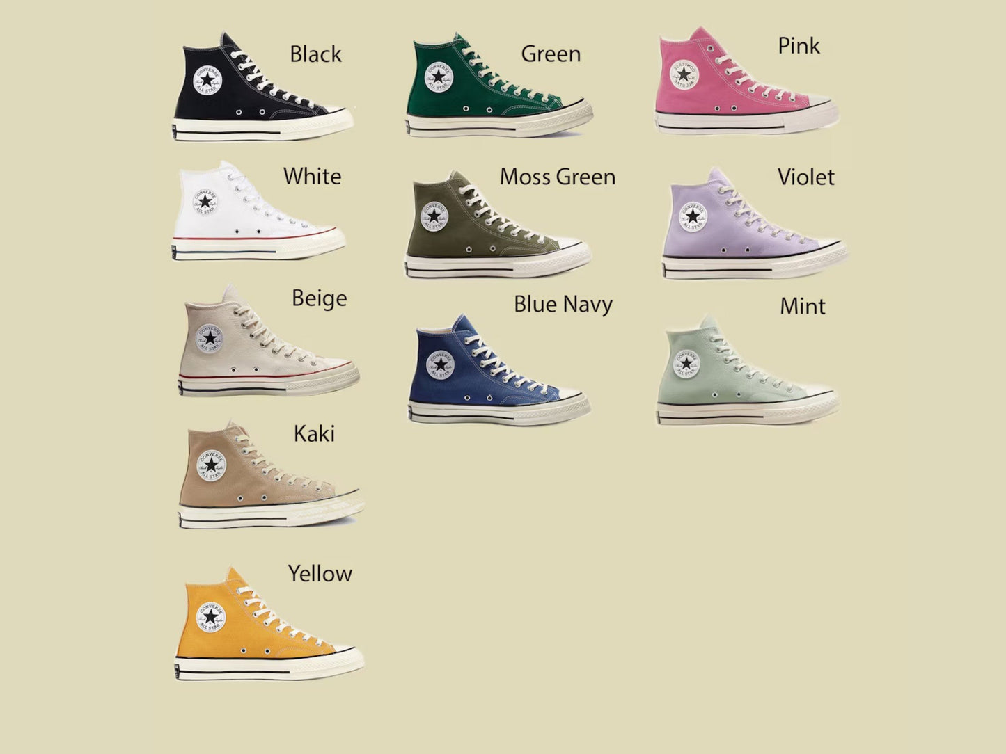 Custom Shoes Embroidered Ghosts and Mushrooms Sneakers/Custom Converse Chuck Taylor Embroidered Mushrooms/Mushrooms Embroidered Sneakers